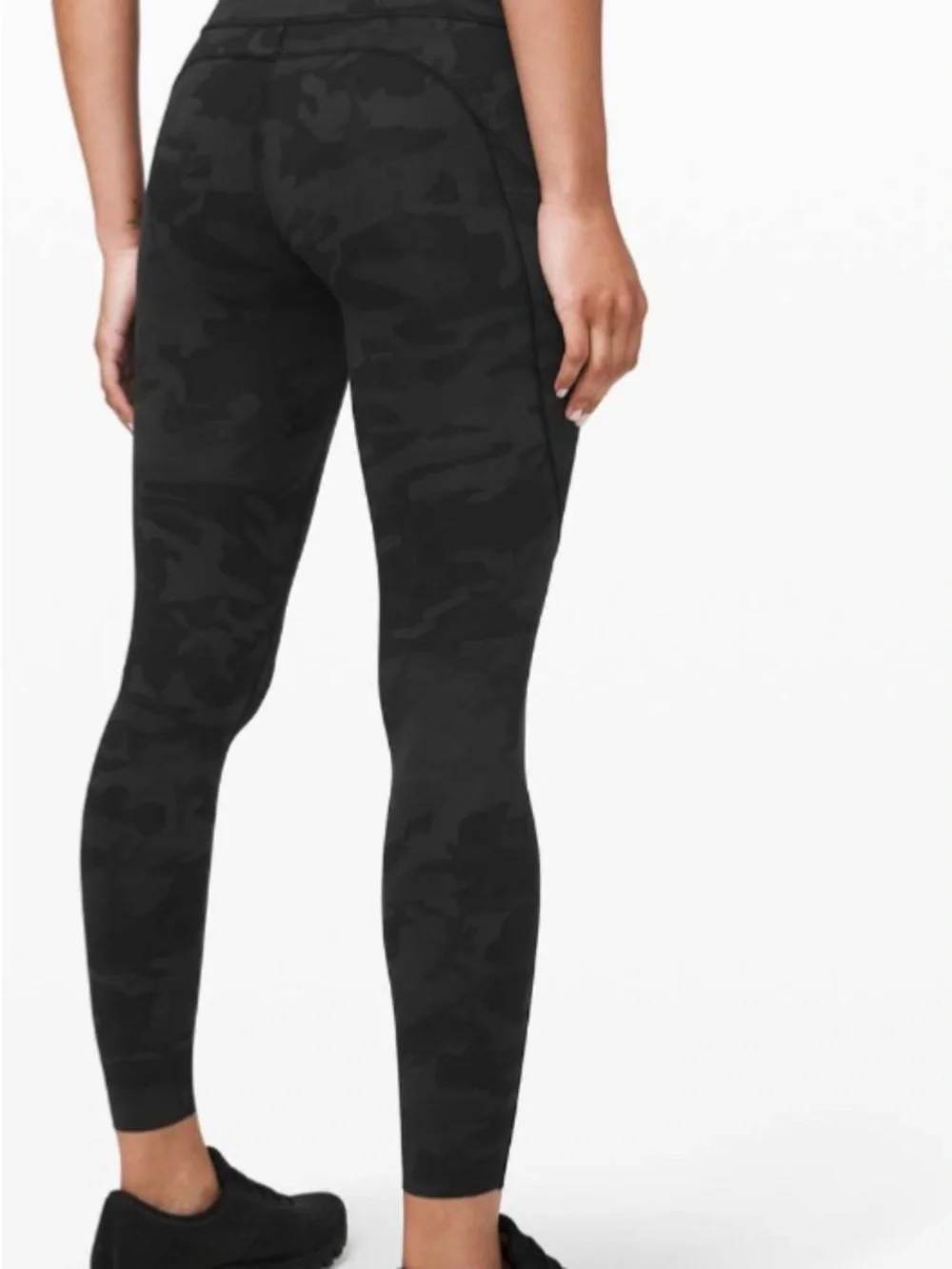 Lululemon Fast and Free Tight ll 25” inseam Incognito Camo Multi Grey size 4